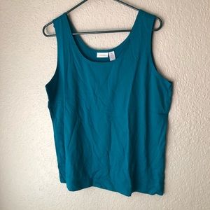 Chico’s teal knit tank